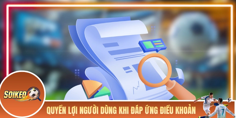 Quyền lợi của người dùng khi đáp ứng các điều khoản 