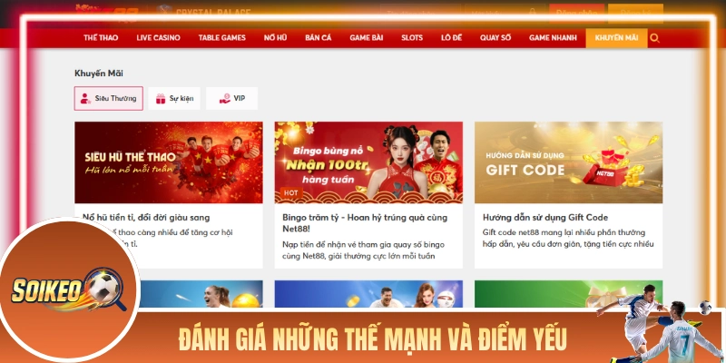 NET88 - Trải Nghiệm & Đánh Giá Nhà Cái “Chơi Là Phải Nét” Đánh giá những thế mạnh và điểm yếu của nhà cái